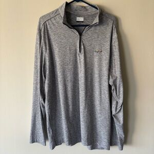 Greg Norman Collection Heather Gray Quarter-Zip Pullover